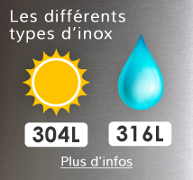 Inox 304 ou inox 316 ?