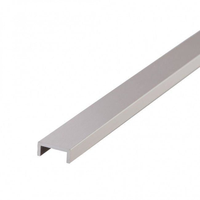 Profil U aluminium effet inox bross�