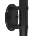 Poteau fixation � l'anglaise noir anthracite