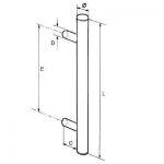 Paire de bâton maréchal Inox 304