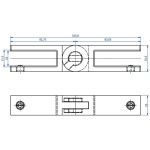 PINCE ORIENTABLE MODELE 31 - VERRE EP 16.76mm à 19 mm - INOX 316