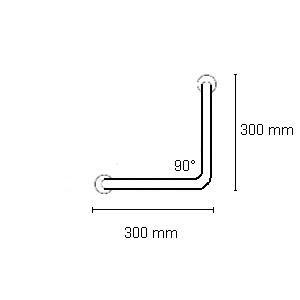 Barre de soutien 90° - Ø35 mm