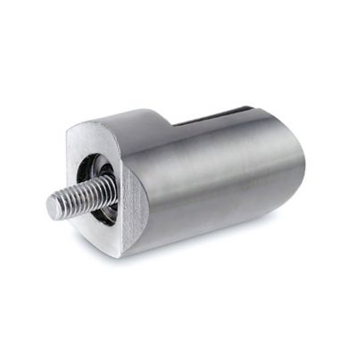 But�e pour profil rond - aspect inox bross�