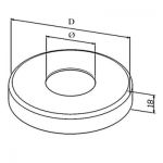 Cache embase modèle 04 et 14 poli miroir