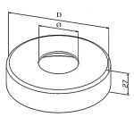 Cache embase Ø105 mm BLACK