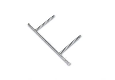 Console transversale - �25mm - L 1200 mm - aspect inox bross�