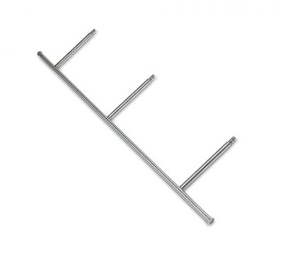 Console transversale - �25mm - L 1800 mm - aspect inox bross�
