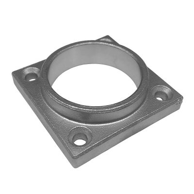 Embase � souder carr�e 60 x 60 mm pour tube