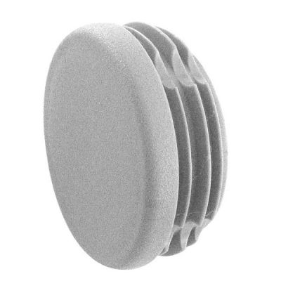 Embout plat � frapper - PVC gris