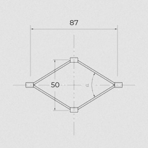 Filet en inox utilisable à plat ou en trois dimensions