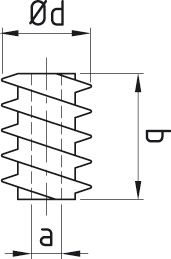 Insert à Bois M6 , Écrou à tête à collerette à six pans creux M6 . Neuf  10-35