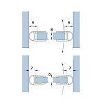 Joint d\'étanchéité 90° - Longueur 2010/2500 mm - Ep. verre 6 - 8 mm