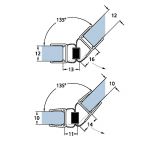 Joint d\'étanchéité magnétique 135° - 201 cm