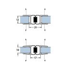 Joint magnétique 180° - 201 cm