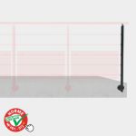 KIT GARDE-CORPS PRESTIO LG 2 M - HAUTEUR DE CHUTE SUPERIEURE A 1m