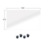 KIT GARDE-CORPS PRESTIO LG 2 M - HAUTEUR DE CHUTE SUPERIEURE A 1m
