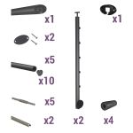 KIT GARDE-CORPS PRESTIO LG 2 M