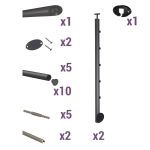KIT GARDE-CORPS PRESTIO LG 2 M