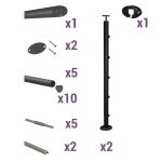 KIT GARDE-CORPS PRESTIO LG 2 M