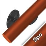 Kit main courante bois - sipo - int&eacute;rieur - support Dark