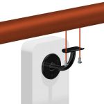 Kit main courante bois - sipo - int&eacute;rieur - support Dark