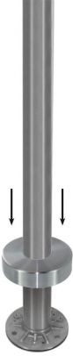 Kit poteau de balustrade mod�le 23 - H 970 mm