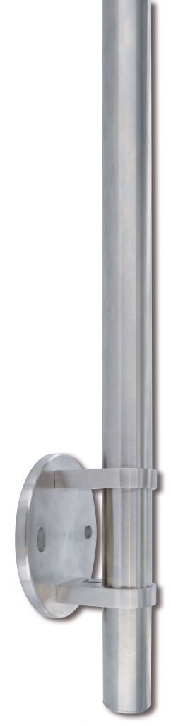 Kit poteau de balustrade modèle 81 poli miroir - H 1200 mm
