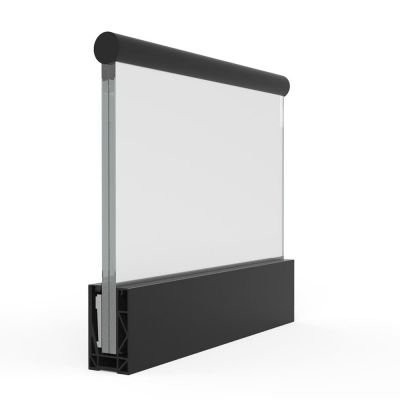 KIT PROFIL DE SOL SB-01S - 10.10.4 - LONGUEUR 4000 mm - BLACK<br />
