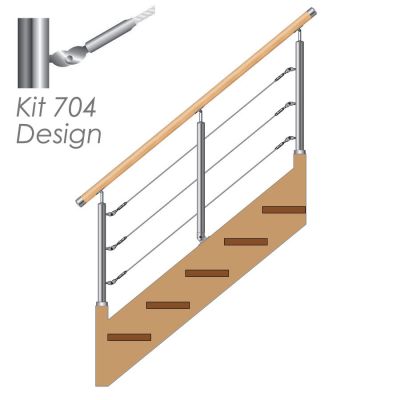KIT RENOVATION 3 POTEAUX - 3 c�bles - KIT 704 DESIGN