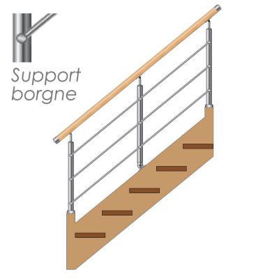 KIT RENOVATION 3 POTEAUX - Supports Borgnes - 3 barres �12 mm