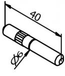 LOT DE 8 TIGES DE RACCORD - PROFIL TL30/60