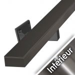 Main courante acier en kit - GRIS ANTHRACITE RAL 7016