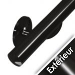 Main courante acier en kit - NOIR RAL 9005