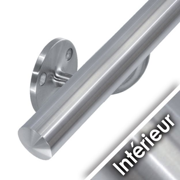 Main courante inox en kit - intérieur - inox 304