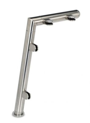 Mod�le 901 - fixation 3 points - � 25,4 mm - Aspect inox bross�