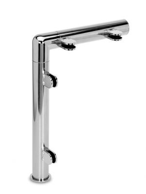 Mod�le 908 - fixation invisible - � 25,4 mm - Chrom� brillant