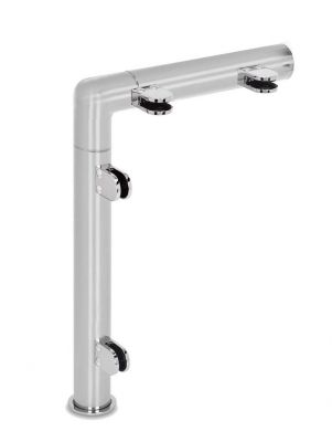 Mod�le 908 - fixation invisible - � 38,1 mm - Aspect inox bross�