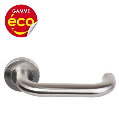 Paire de b�quille inox - double coude