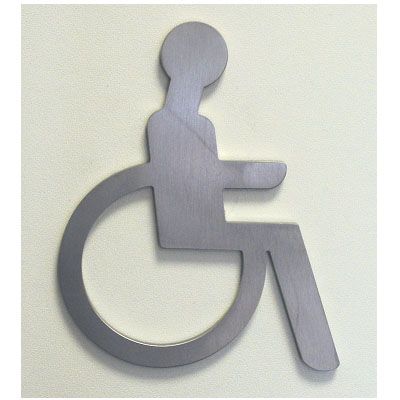 Pictogramme homme-femme-handicapé adhésif