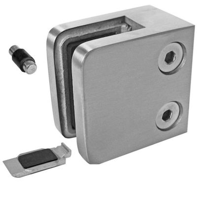 Pince � verre INOX 304 - Mod�le 21 - 45 x 45 mm - sans caoutchouc