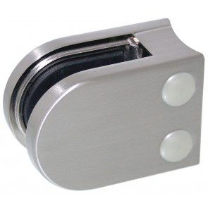 Pince � verre Zamac Aspect inox bross� - Mod�le 05 - 45 x 63 mm