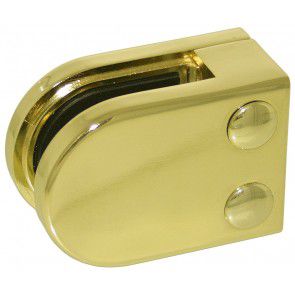 Pince � verre Zamac Aspect Laiton Poli - Mod�le 02 - 45 x 63 mm