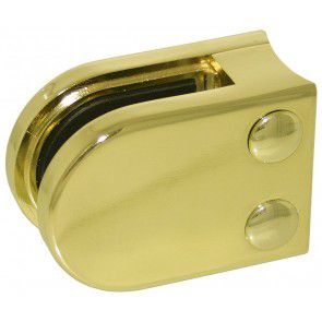 Pince � verre Zamac Aspect Laiton Poli - Mod�le 02 - 45 x 63 mm