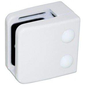 Pince � verre Zamac Blanc 9016 - Mod�le 06 - 55 x 55 mm
