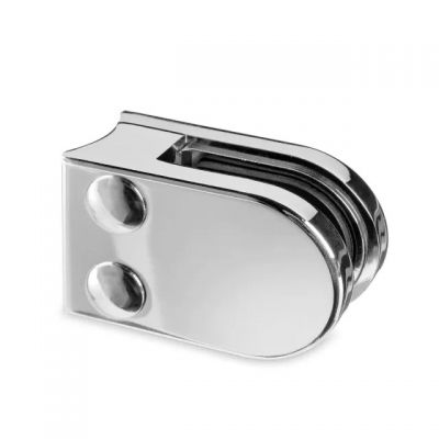 Pince � verre Zamac Chrom� Brillant - Mod�le 07 - 27 x 40 mm