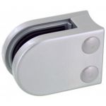 Pince à verre Zamac gris Alu 9006 - Modèle 02 - 45 x 63 mm