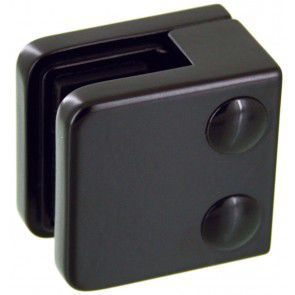 Pince à verre Zamac Noir 9005 - Modèle 01 - 45 x 45 mm