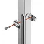 Pince pour profil Ø18 mm sur profil plat