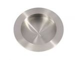 Poignée cuvette ronde inox pour porte bois