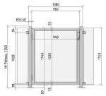 Portillon piscine - INOX 316 - Brossé GR320